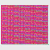 LOVE Pink Gift Wrap Cadeaupapier (Vlak)