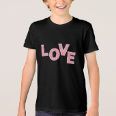 Love Pink Glitter Tri-Blend Shirt (Voorkant)