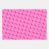 LOVE Pink Green Blue Aqua Blue Inpakpapier Vel (Voorkant 3)