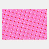 LOVE Pink Green Lavender Inpakpapier Vel (Voorkant 2)