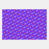 LOVE Pink Green Lavender Inpakpapier Vel (Voorkant)