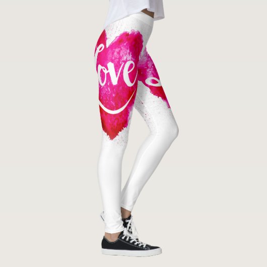 Love Pink Heart Leggings (Rechts)
