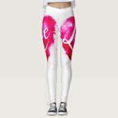 Love Pink Heart Leggings (Voorkant)