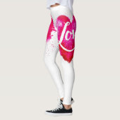 Love Pink Heart Leggings (Links)