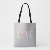 LOVE & Pink Heart | Tote bag (Voorkant)