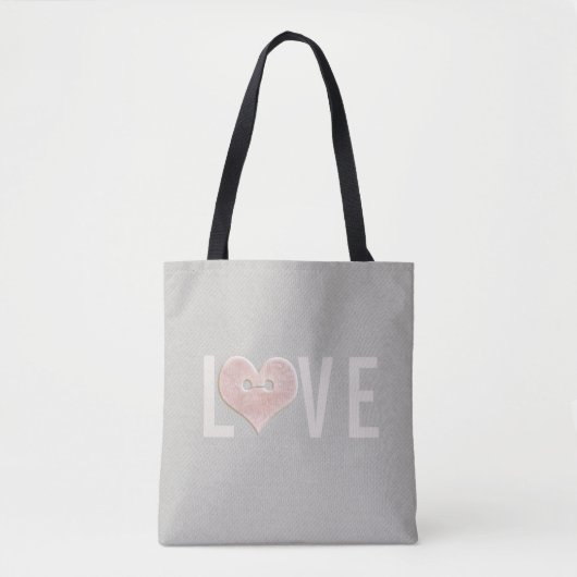 LOVE & Pink Heart | Tote bag (Voorkant)