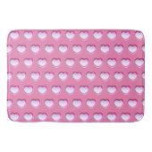Love Pink Hearts Badmat (Voorkant)
