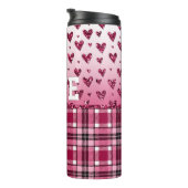 Love Pink Hearts Thermosbeker (Geroteerd rechts)