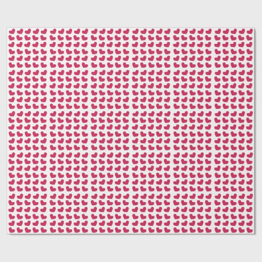 Love Pink Love Heart Cadeaupapier (Vlak)