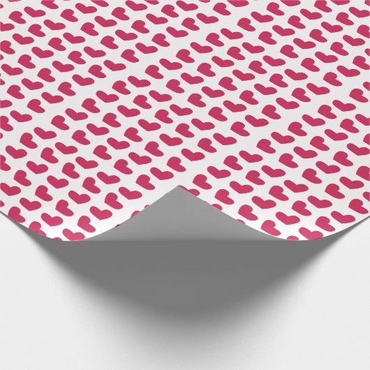 Love Pink Love Heart Cadeaupapier (Hoek)