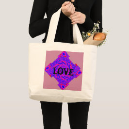 LOVE PINK MANDALA GROTE TOTE BAG