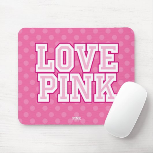 Love Pink Mousepad Muismat (Met muis)