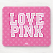 Love Pink Mousepad Muismat (Voorkant)