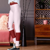 Love Pink Red Personalized Valentines Day Gifts Leggings