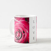 Love Pink Roses 11oz Classic Mok (Voorkant links)