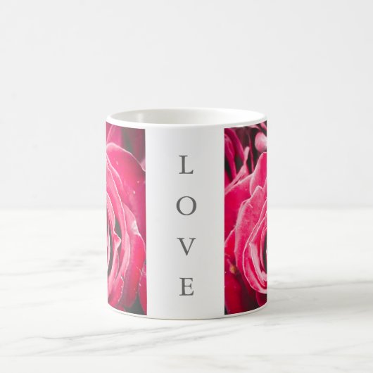 Love Pink Roses 11oz Classic Mok (Center)