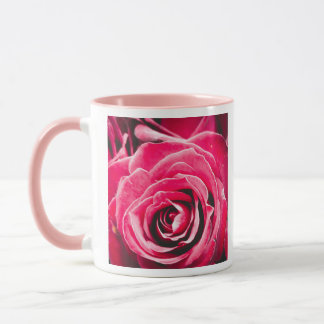 Love Pink Roses 11oz Two-Tone Mug Pink Mok