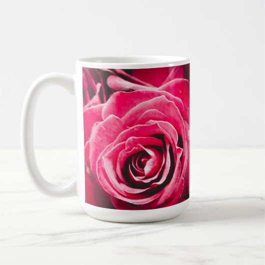Love Pink Roses 15oz Classic Mok (Links)