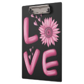 Love Pink Sunflower Klembord (Links)