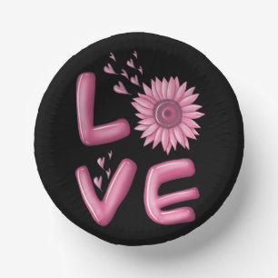 Love Pink Sunflower Papieren Kommen
