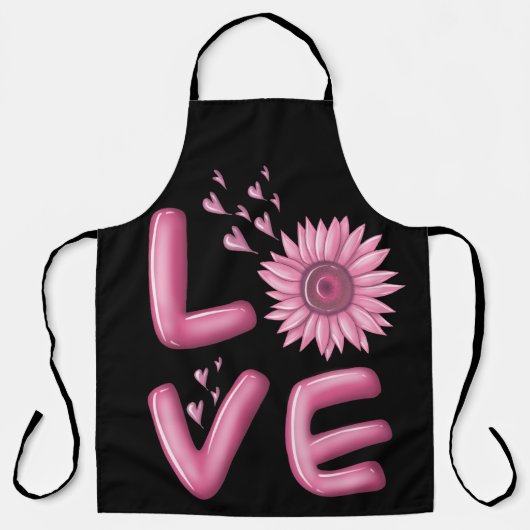 Love Pink Sunflower Schort (Voorkant)
