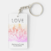 *~* "LOVE" Pinks Kristallen Evenementen Bruiloften Sleutelhanger (achterkant)