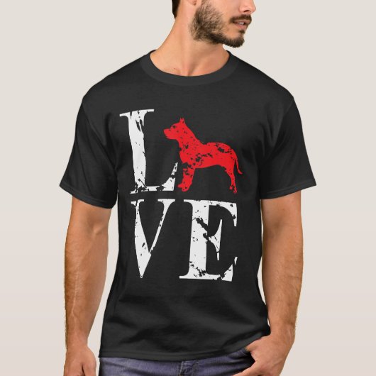 Love Pit Bull Shirt Perfect Gift (Voorkant)