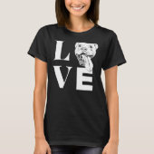 Love Pit Bulls Designer Pitbull L O V E T-shirt (Voorkant)