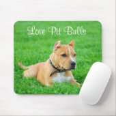 Love Pit Bulls Mousepad Muismat (Met muis)
