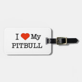 Love Pitbull Bagagelabel (Voorkant horizontaal)