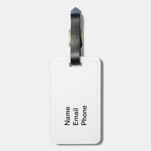 Love Pitbull Bagagelabel (Achterkant verticaal)