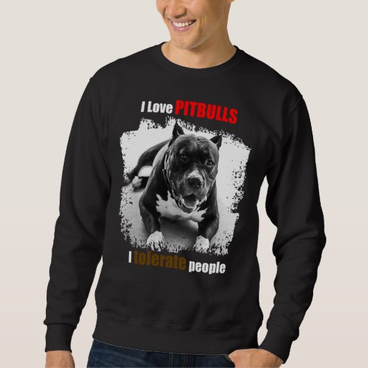 Love Pitbulls Trui (Voorkant)