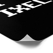 Love Pixels C64 Fans Heart Gaming Shirt Funny Vide Poster (Hoek)