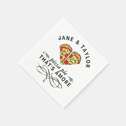 Love Pizza Add Names Servetten (Hoek)