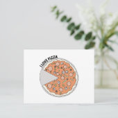 Love Pizza Briefkaart (Staand voorkant)