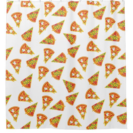 Love Pizza Douchegordijn (Voorkant)