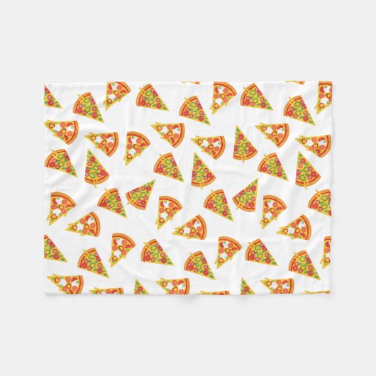 Love Pizza Fleece Deken (Voorkant (Horizontaal))