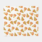 Love Pizza Fleece Deken (Voorkant (Horizontaal))