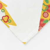Love Pizza Fleece Deken (Hoek)