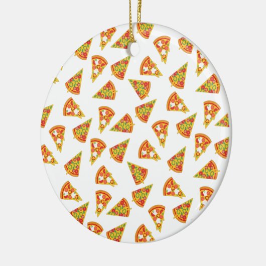 Love Pizza Keramisch Ornament (Links)