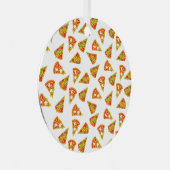 Love Pizza Metalen Ornament (Voorkant Rechts)