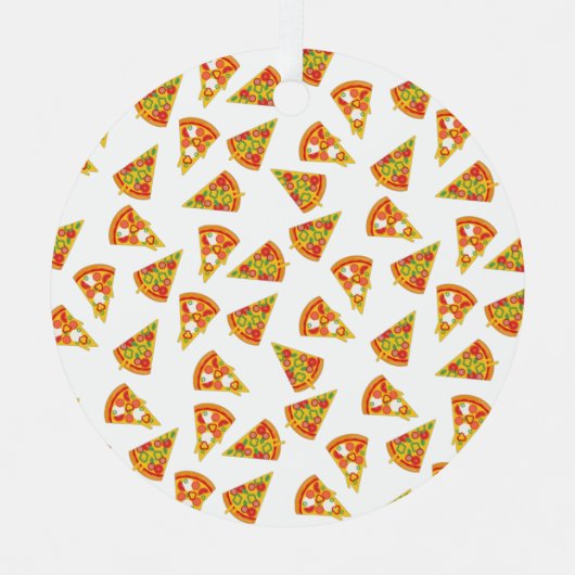 Love Pizza Metalen Ornament (Voorkant)