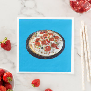Love Pizza Paper Napkin Servet