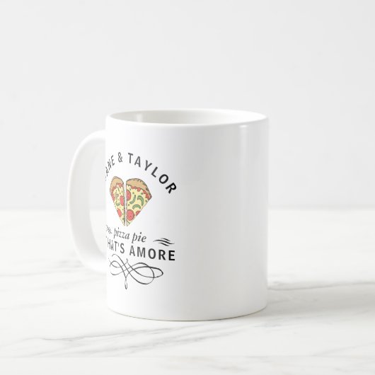 Love Pizza Personalized Koffiemok (Voorkant links)