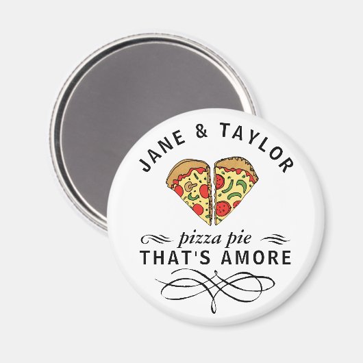 Love Pizza Personalized Magneet (Voorkant / Achterkant)