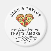 Love Pizza Personalized Magneet (Voorkant)