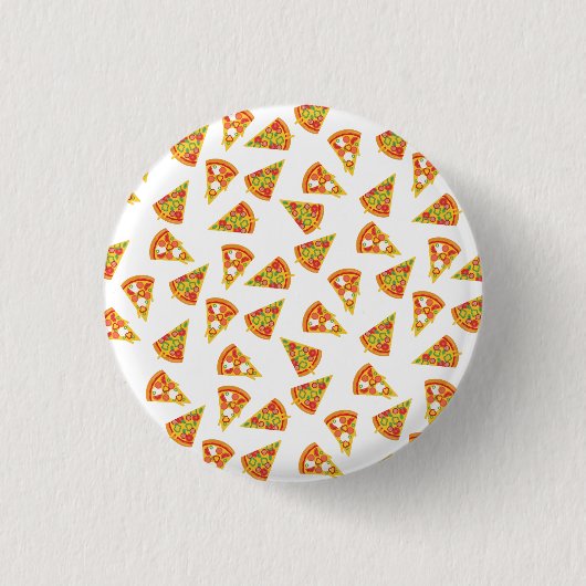 Love Pizza Ronde Button 3,2 Cm (Voorkant)