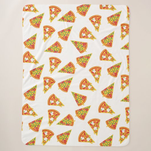 Love Pizza Sherpa Deken (Voorkant)