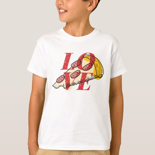 Love Pizza T-shirt (Voorkant)
