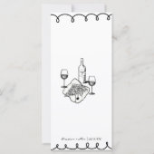 Love & Pizza | Whimsical  Menu (Achterkant)